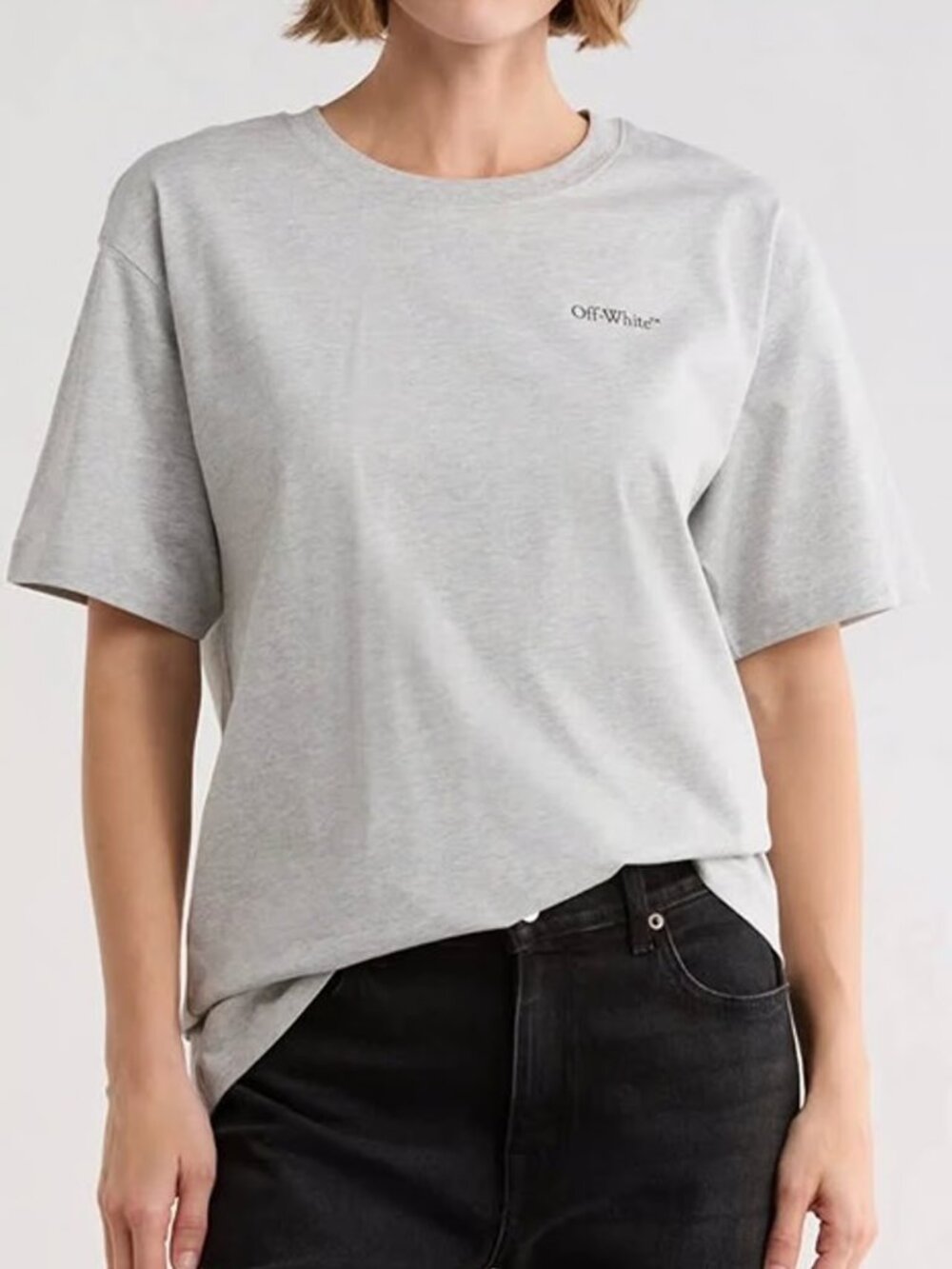 Off-White Floral Graphic Oversized T-Shirt